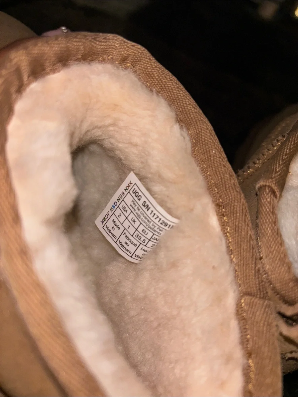 UGG Kids Classic Ultra Mini Shimmer Boots